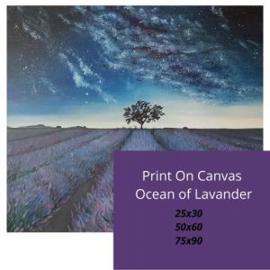Voir le détail de cette oeuvre: Print on canvas Ocean of Lavander